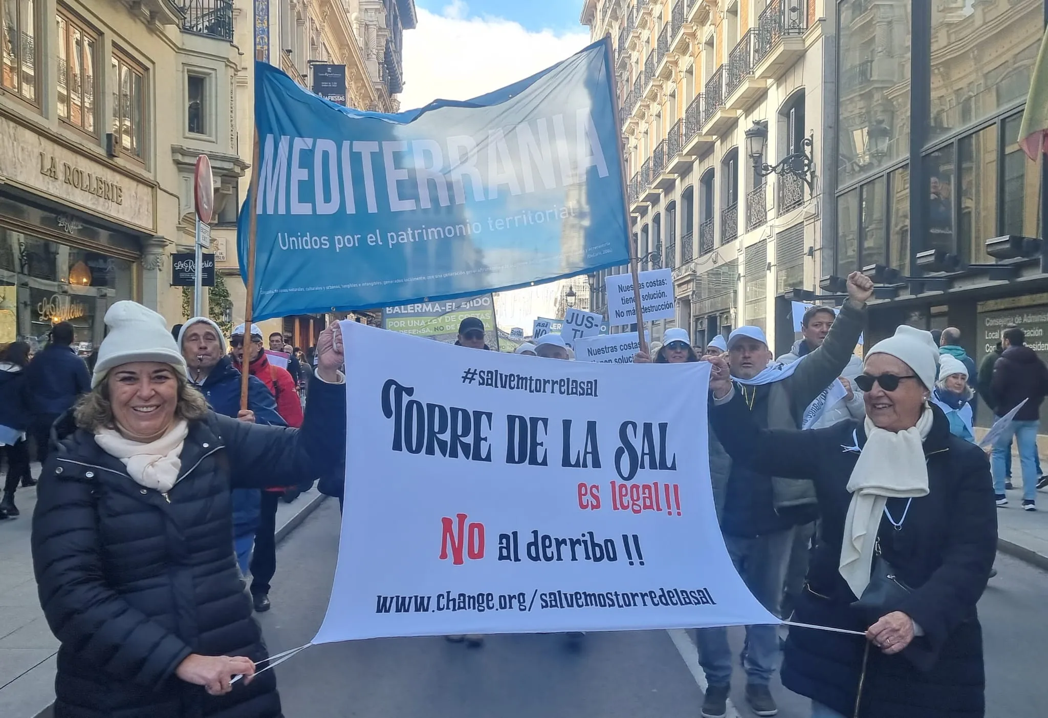 Manifestacion Mediterrania Madrid Toore la sal es legal No al deribo
